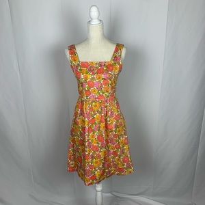 Tulle Floral Sleeveless Sun Dress Pin Up Vibes Women X Small